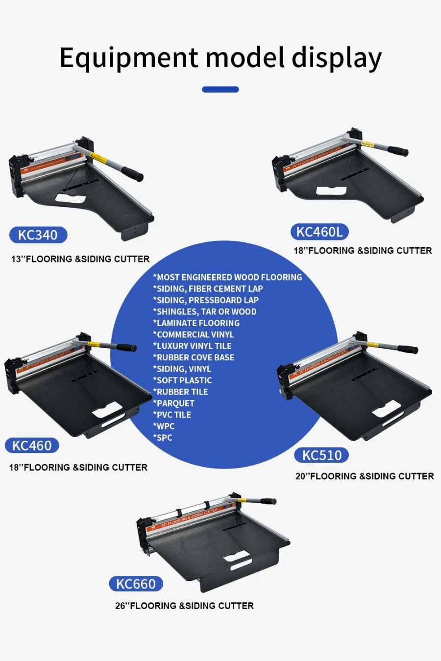 PVC Lvt Spc Lvp WPC Vct Vinyl Laminate Flooring Cutter